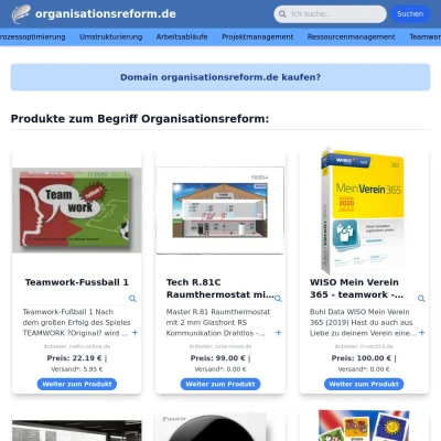 Screenshot organisationsreform.de