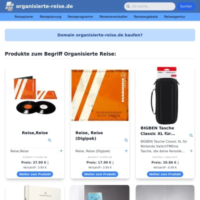 Screenshot organisierte-reise.de