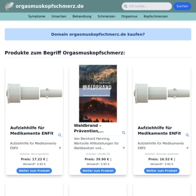 Screenshot orgasmuskopfschmerz.de