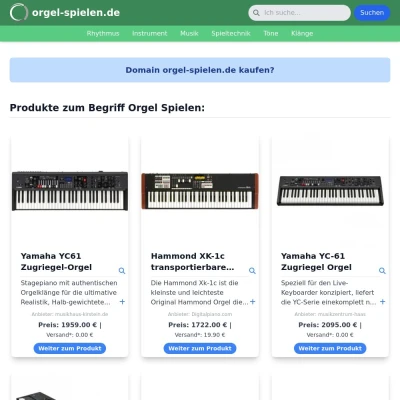 Screenshot orgel-spielen.de