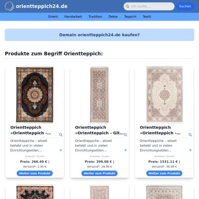 Screenshot orientteppich24.de