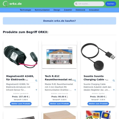 Screenshot orkx.de