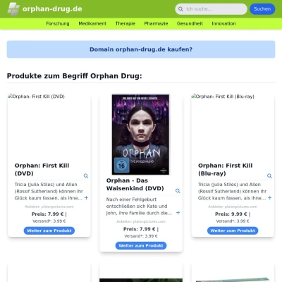 Screenshot orphan-drug.de