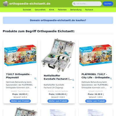 Screenshot orthopaedie-eichstaett.de