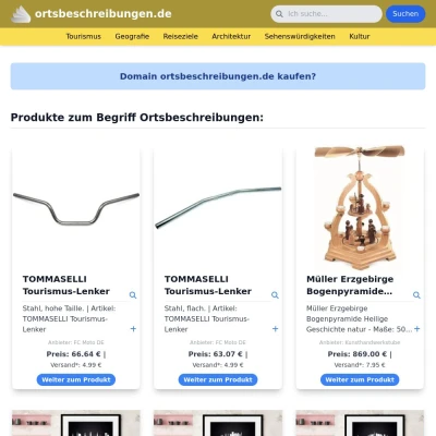 Screenshot ortsbeschreibungen.de