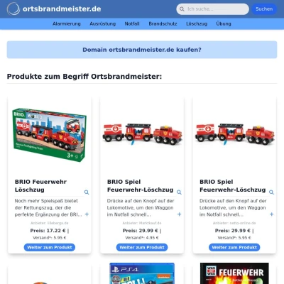 Screenshot ortsbrandmeister.de