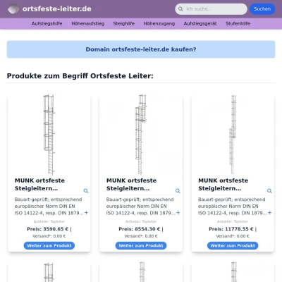 Screenshot ortsfeste-leiter.de