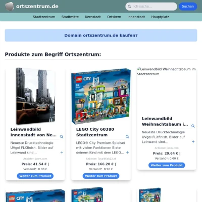 Screenshot ortszentrum.de