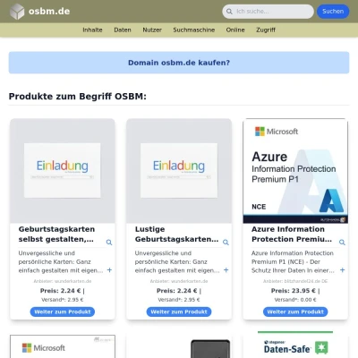 Screenshot osbm.de