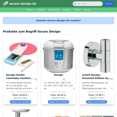 Screenshot oscars-design.de