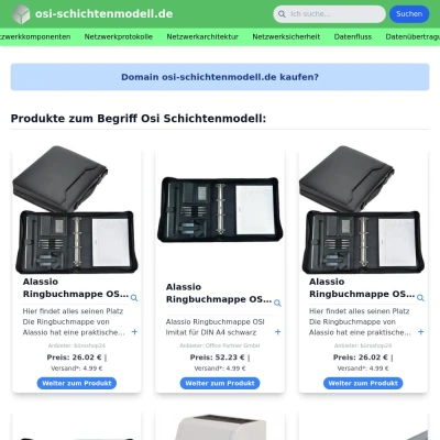 Screenshot osi-schichtenmodell.de