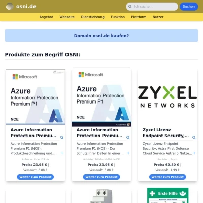 Screenshot osni.de
