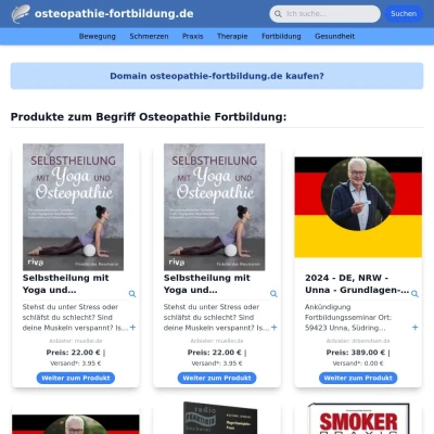 Screenshot osteopathie-fortbildung.de