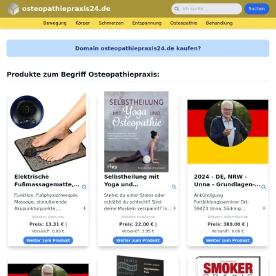 Screenshot osteopathiepraxis24.de