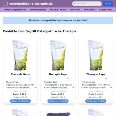 Screenshot osteopathische-therapie.de