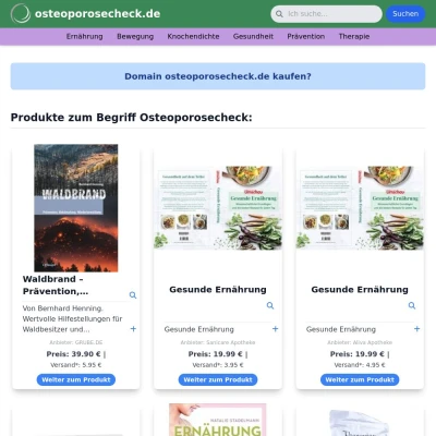 Screenshot osteoporosecheck.de