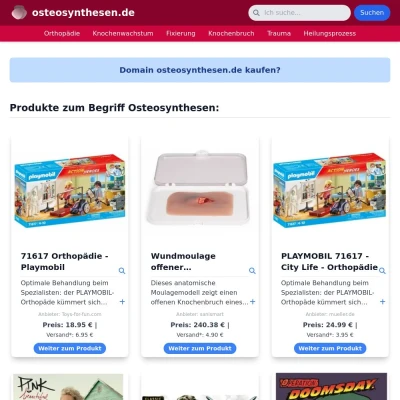 Screenshot osteosynthesen.de