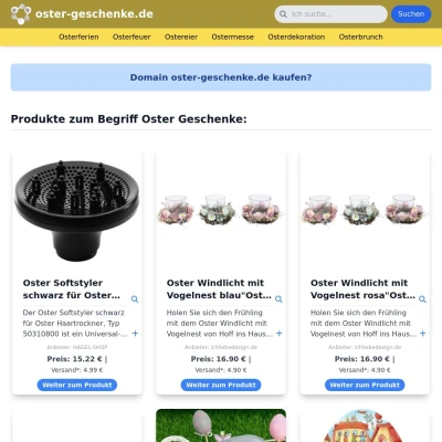 Screenshot oster-geschenke.de