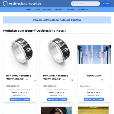 Screenshot ostfriesland-hotel.de