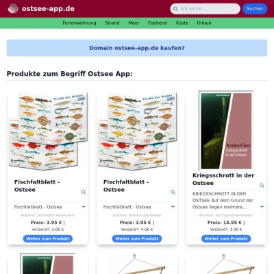 Screenshot ostsee-app.de