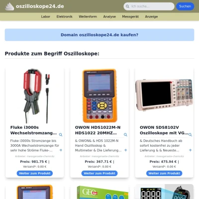 Screenshot oszilloskope24.de