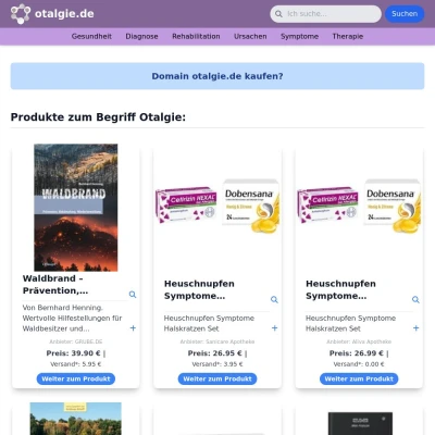 Screenshot otalgie.de