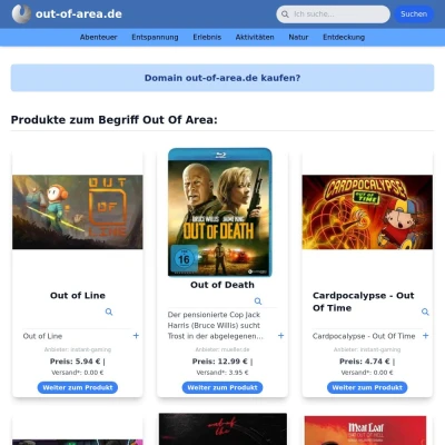Screenshot out-of-area.de