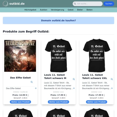 Screenshot outbid.de