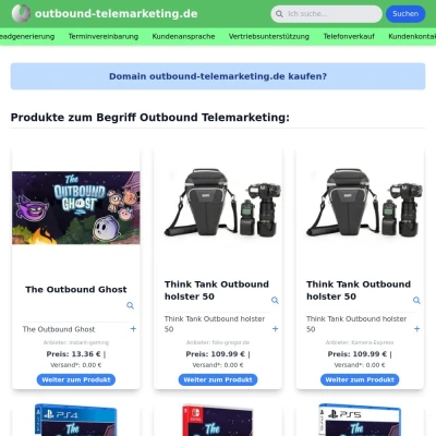 Screenshot outbound-telemarketing.de