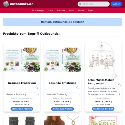 Screenshot outbounds.de