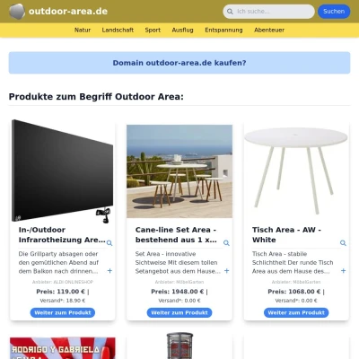 Screenshot outdoor-area.de