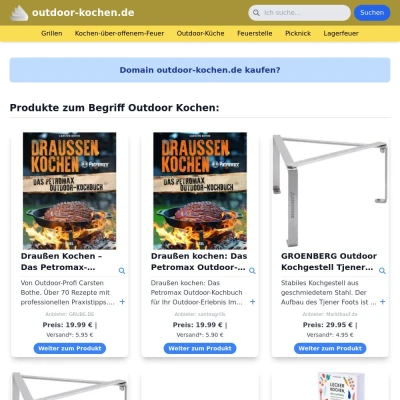 Screenshot outdoor-kochen.de