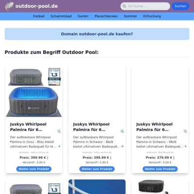 Screenshot outdoor-pool.de