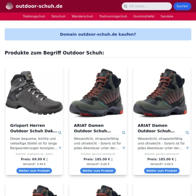 Screenshot outdoor-schuh.de