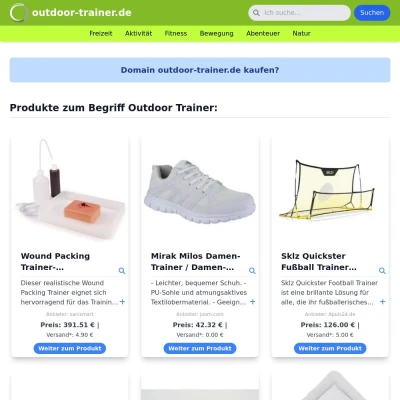 Screenshot outdoor-trainer.de