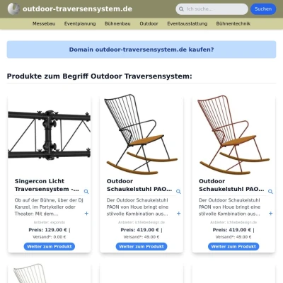 Screenshot outdoor-traversensystem.de