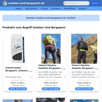 Screenshot outdoor-und-bergsport.de