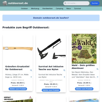 Screenshot outdooraxt.de