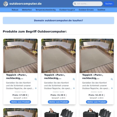 Screenshot outdoorcomputer.de