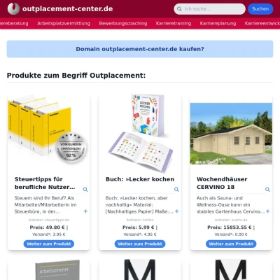 Screenshot outplacement-center.de