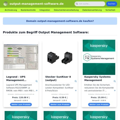 Screenshot output-management-software.de