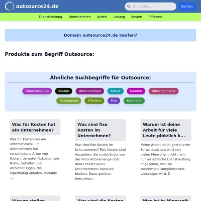 Screenshot outsource24.de