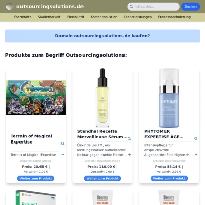 Screenshot outsourcingsolutions.de