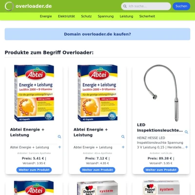 Screenshot overloader.de
