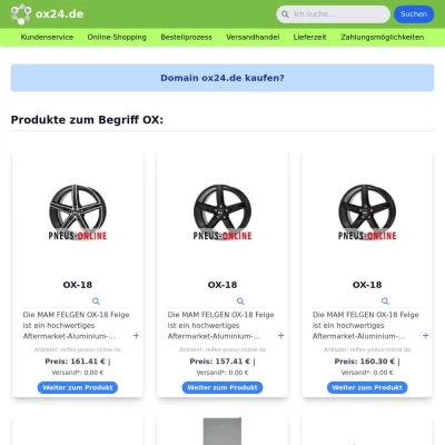 Screenshot ox24.de
