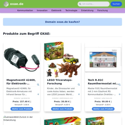 Screenshot oxae.de