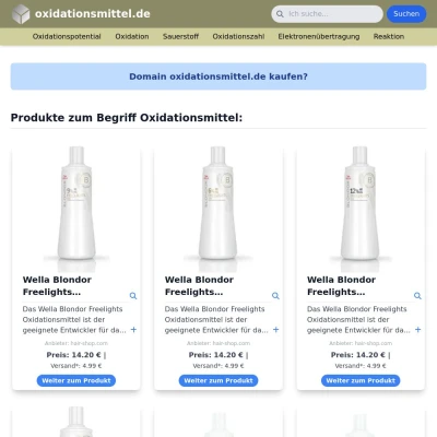 Screenshot oxidationsmittel.de