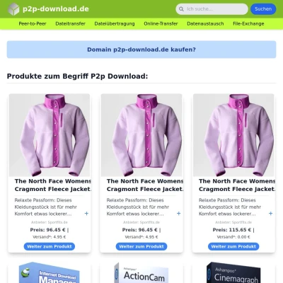 Screenshot p2p-download.de