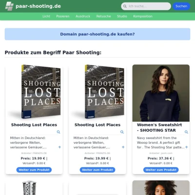 Screenshot paar-shooting.de
