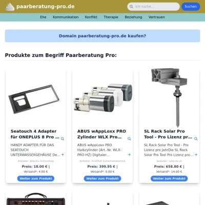 Screenshot paarberatung-pro.de